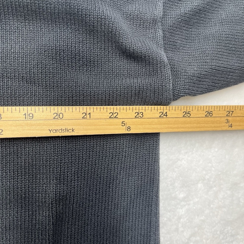 Everlane‎ Mock Neck Ribbed Sweater Womens Large Cotton Natural Fall Winter Cozy - Picture 4 of 7